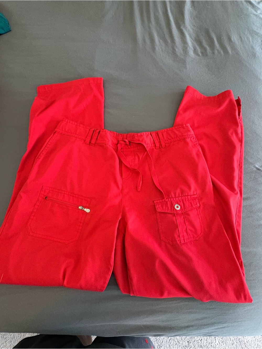 Women’s red scrub pants